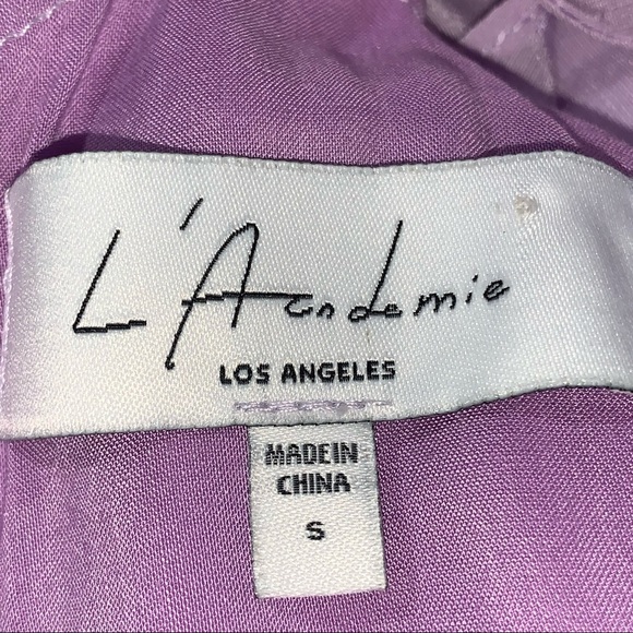 L'Academie by Revolve Blouse Cold Shoulder Purple - Picture 6 of 8